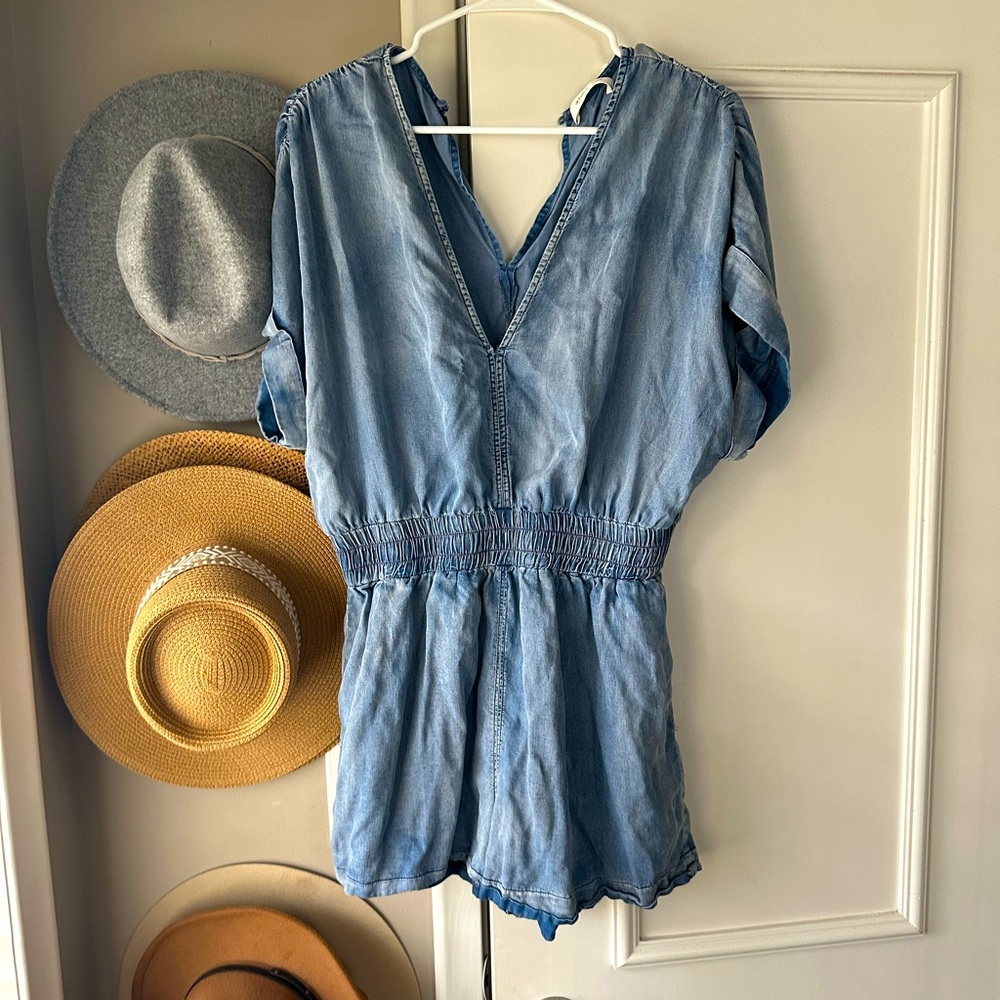 Denim romper